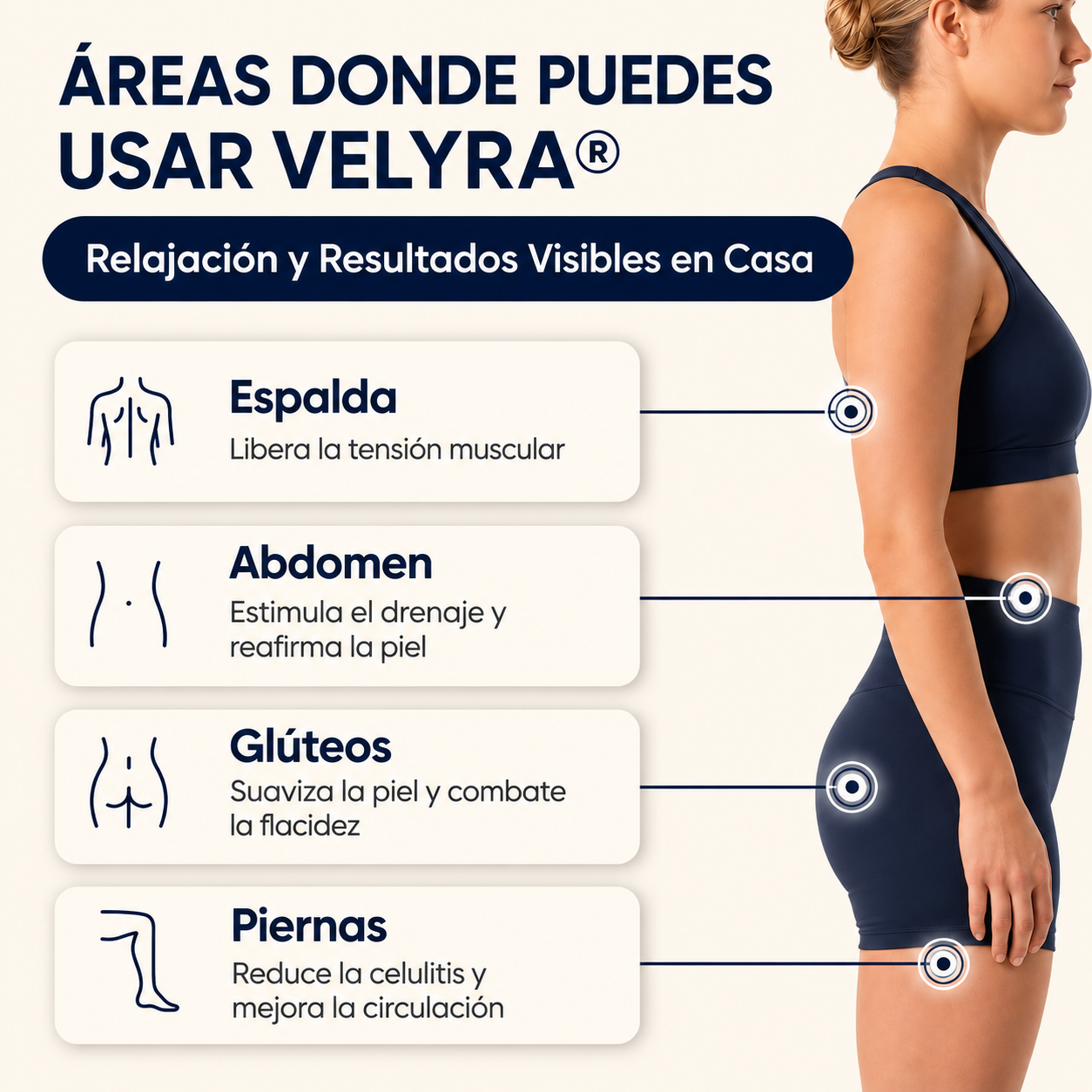 Piernas ligeras, piel firme y sin celulitis