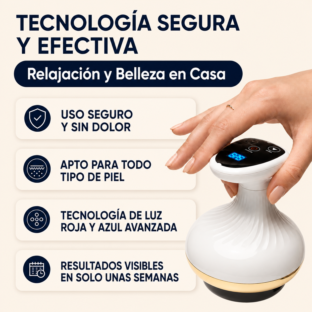 Piernas ligeras, piel firme y sin celulitis