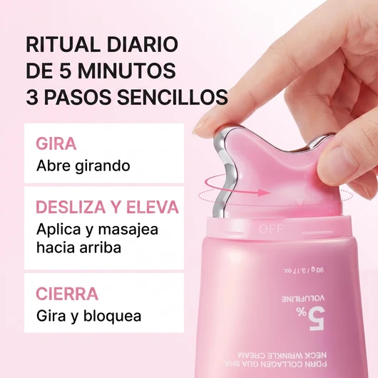 Crema coreana con PDRN colágeno GuaSha